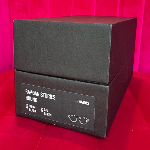 Ray-Ban Stories Round Smart Glasses – Shiny Black RW4003 - Picture 12 of 12